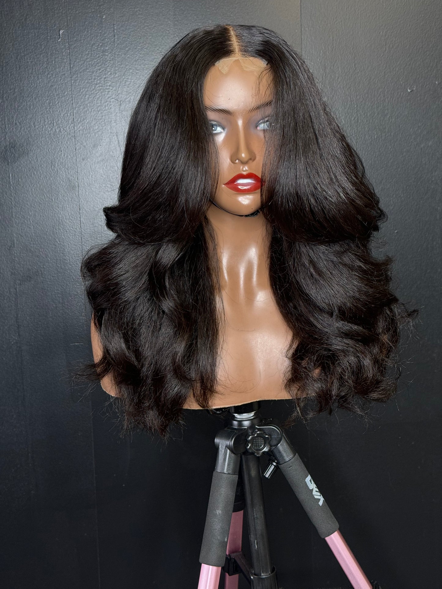2x6 Closure Wig Kinky Straight
