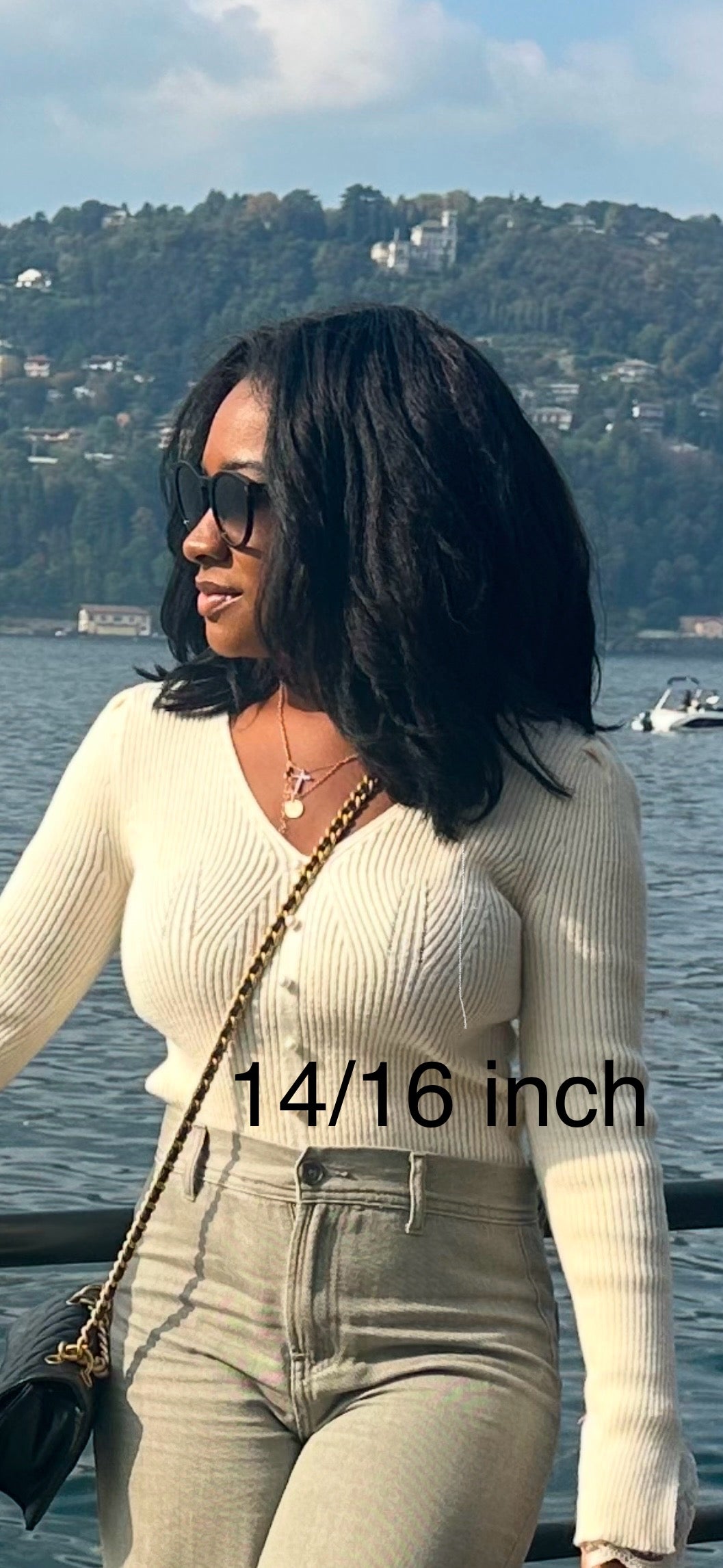 2x6 Closure wig Kinky Straight